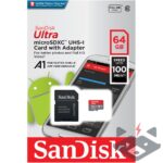64GB Карта Памет SANDISK Ultra microSD Adapter 100MB