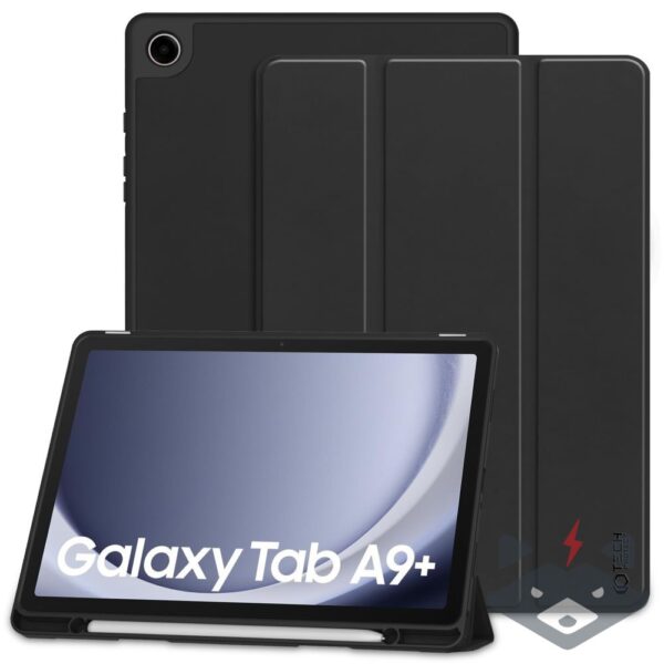 Samsung Galaxy Tab A9+ Plus 11.0 Затваряем Силиконов калъф Tech-Protect SC PEN / с място за писалка /- Черен