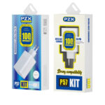 220V Зарядно PZX P57 PD Charge 100W съвместимо + кабел C /бяло/ - Image 3