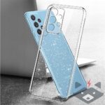 Калъф Samsung A53 Crystal Case /прозрачен силиконов кейс с вградени брокатени частици/