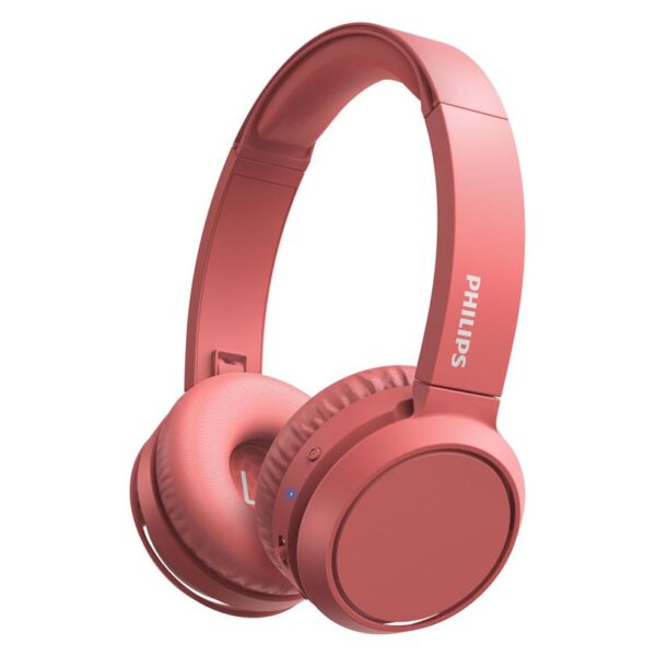 Безжични слушалки с микрофон Philips - TAH4205RD /червени/