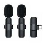 Безжичен микрофон K1 Type-C Lavalier - 2 броя /черен/