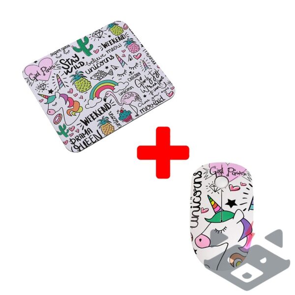 i-total Wireless мишка + пад за мишка - комплект /колекция UNICORN/