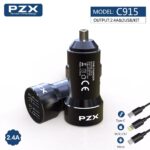 12V-24V Зарядно у-ство PZX C915 2USB 2.4A Type C - Image 6