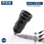 12V-24V Зарядно у-ство PZX C915 2USB 2.4A Type C - Image 4
