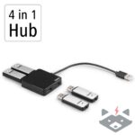USB хъб HAMA-200121, 4 портов, USB 2.0, 480 Mbit/s,/черен/ - Image 4