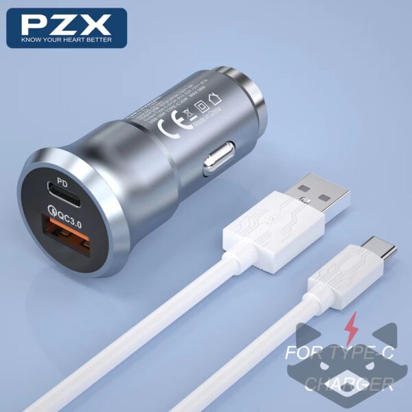 12V Зарядно USB C960/ Quick PD Charge + 38W с кабел Type C