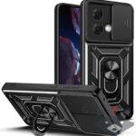 Moto G84 Ring Armor Case /черен/