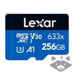 256GB КАРТА ПАМЕТ LEXAR micro SDXC Class10 , SD адаптер - LMS0633256G-BNNNG