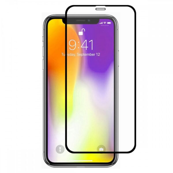 Apple iPhone 11 Pro Max Стъклен протектор Tempered Glass /черно/