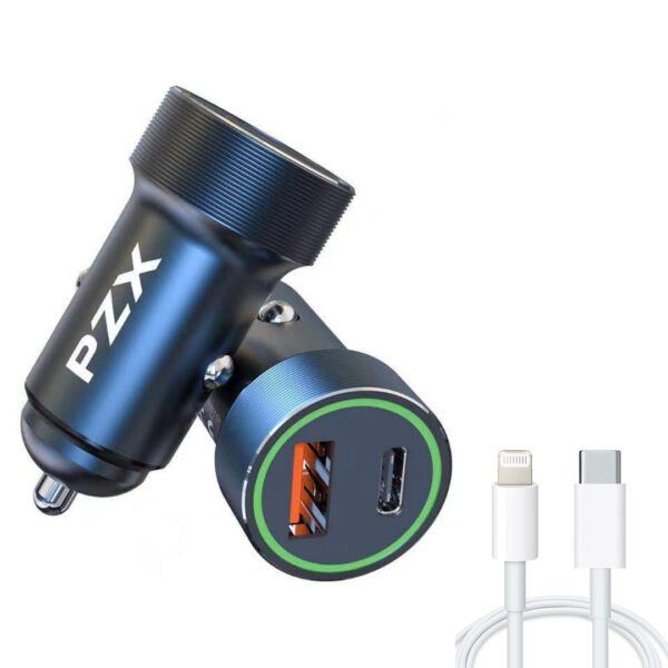 12V Зарядно USB C916/ Quick PD Charge+Qualcomm5.0 с кабел lightning в комплекта