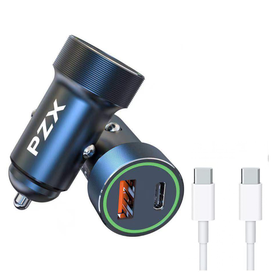 916-type-c-type-c 12V Зарядно USB C916/ Quick PD Charge+Qualcomm5.0 с кабел Type C – Type C в комплекта 18W MAX - Image 1