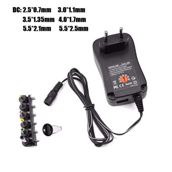 220V 6 накрайника 30W Зарядно устройство универсално