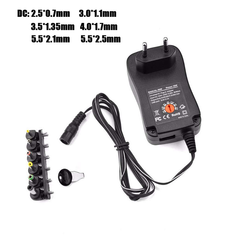 AI16Hba39196cf48b4c31ac03c22dd95c9fcbu 220V 6 накрайника 30W Зарядно устройство универсално - Image 1