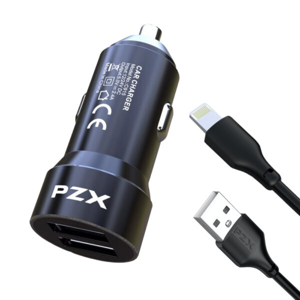 12V-24V Зарядно у-ство PZX C915 2USB 2.4A Iphone