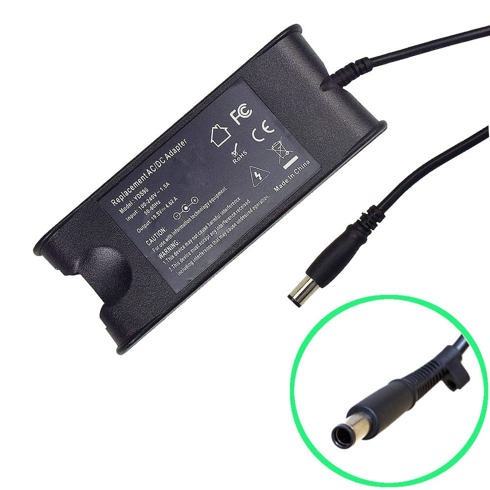 Dell-7.4x5.0 Зарядно за лаптоп DELL 220V-90W /19,5V 7.4mm X 5.0mm. - Image 1