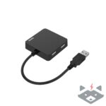 USB хъб HAMA-200121, 4 портов, USB 2.0, 480 Mbit/s,/черен/ - Image 2