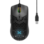 Мишка Noxo ORION, оптична, 7 200 dpi, USB, черна, 7 бутона, сензор INSTANT A825 RGB
