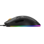 Мишка Noxo ORION, оптична, 7 200 dpi, USB, черна, 7 бутона, сензор INSTANT A825 RGB - Image 3