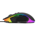 Мишка Noxo SOULKEEPER, оптична, 6400 dpi, USB, черна, 7 бутона, сензор Sunplus 6651 RGB - Image 3