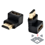 Преходник HDMI мъжки към HDMI женски 90 градуса