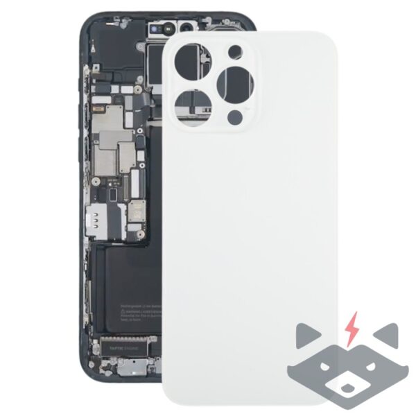 iPhone 15 Pro Капак батерия / Задно стъкло /White - бял/