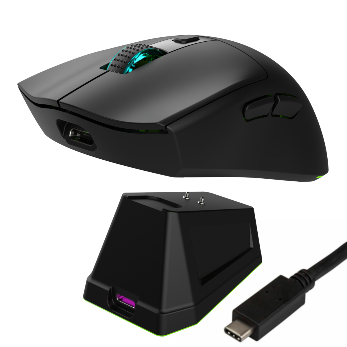 WD139-avatar Безжична мишка Jedel Wd139, Презареждаема с магнитна зарядна станция /черна/ - Image 1
