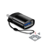 Преходник от USB-C към USB-A 3.0 /черен/
