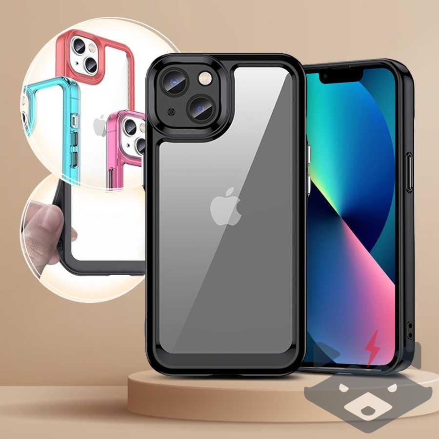 back-case-solid-frame-iphone-15-pro-max-black iPhone 15 гръб Case Solid Frame iPhone 15 /черен/ - Image 1