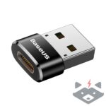 Преходник от USB към USB-C, 3A, BASEUS Mini (CAAOTG-01) /черен/ - Image 4