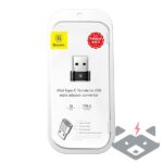Преходник от USB към USB-C, 3A, BASEUS Mini (CAAOTG-01) /черен/ - Image 6