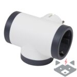 LEGRAND 694520 Адаптер 3х ШУКО Т-ОБРАЗЕН - /БЯЛ-СИВ/ - Image 2