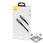 20W - 2m BASEUS Кабел Type-C - Lightning Tungsten Gold /черен/ - Image 6