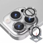 Apple iPhone 15Pro Max Metal Camera Lens Протектор за камера High Quality /сребристи с камъни/