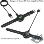 Huawei Watch Gt2/Gt2e, Honor Magic 2 , магнитно зарядно устройство, 5 V, 100 см, /черен/ - Image 3