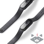 Силиконова каишка за Xiaomi Mi Band 5/ 6/ 7/карбон/ - Image 6