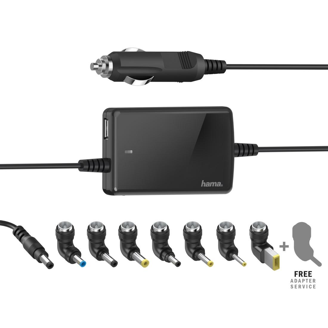 hama101 Универсално зарядно за лаптоп HAMA, за кола, вх.12-15 V, изх.15-19 V/70W - Image 1