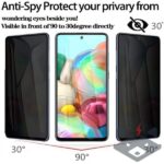 Samsung A57 Стъклен протектор Privacy /затъмнен/ - Image 3