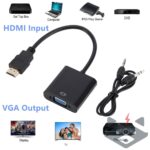 Адаптер HDMI male to VGA female+3.5 aux - Image 2