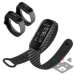 Силиконова каишка за Xiaomi Mi Band 5/ 6/ 7/карбон/ - Image 2