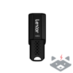Флаш памет 128GB Lexar JumpDrive S80 -150/60 MB/s /черен/ - LJDS080128G-BNBCRFG