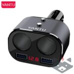 Разклонител за кола L01 12/24V 2 запалки + 2 USB- 2.1A с дисплей - Image 2