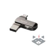 Флаш памет 64GB Lexar JumpDrive Dual Drive D400, сив - LJDD400064G-BNQNG