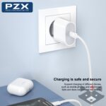220V Зарядно Type C PZX P43 PD 20W + кабел Type C - Image 2