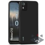Nokia C12 Силиконов гръб мат /черен/