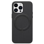 iPhone 15 Pro Max Leather Case MagSafe /черен/