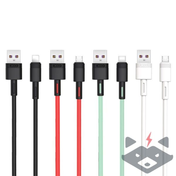 Кабел USB - Type-C, XO, 5A, 1m, NB-Q166 /черен/