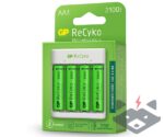 GP ReCyko 4-слот E411 USB зарядно устройство +4 батерии 2100mAh AA - Image 3