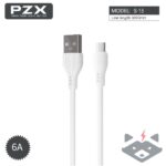 Кабел PZX Micro USB – USB S-13 6A 1m