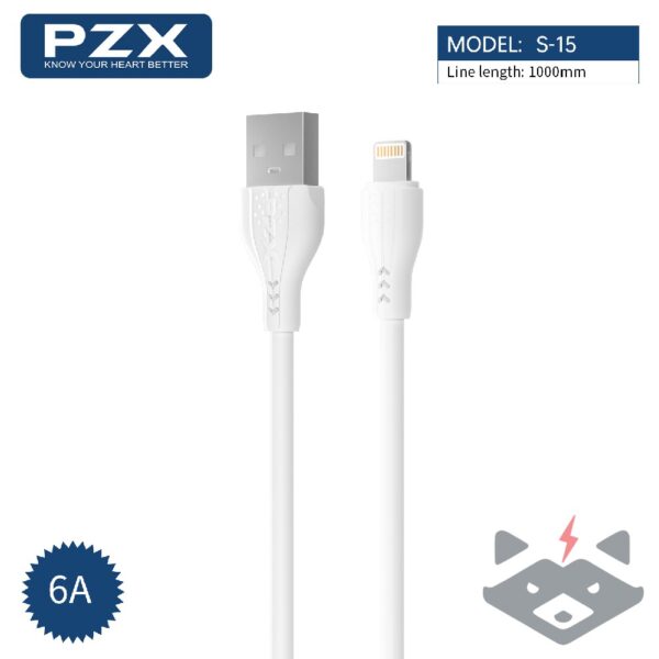 Кабел PZX S-15 USB – Lightning 1m 6A